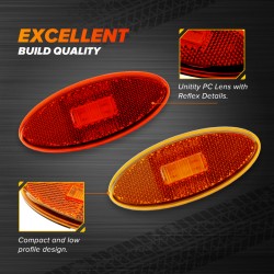 Dream Lighting 12V Side Marker Exterior LED Front Rear Clearance Lights RV Camper Trucks