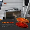 Dream Lighting 12V Side Marker Exterior LED Front Rear Clearance Lights RV Camper Trucks