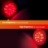 Dream Lighting LED 12v Red Round Tail Light Exterior Brake Marker for RV Trailer Truck